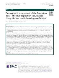 Effective Population Size, Linkage Disequilibrium and Inbreeding Coefficients Danae Vasiliadis, Julia Metzger and Ottmar Distl*
