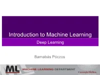 Introduction to Machine Learning Deep Learning