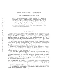 Stems and Spectral Sequences 3