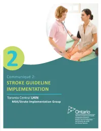 Stroke Guideline Implementation