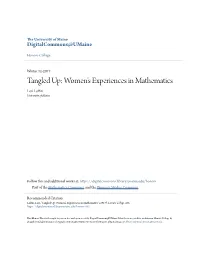 Women's Experiences in Mathematics