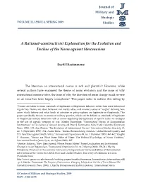 A Rational-Constructivist Explanation for the Evolution and Decline of the Norm Against Mercenarism