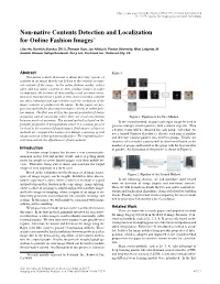 Non-Native Contents Dectection and Localization for Online Fashion Images