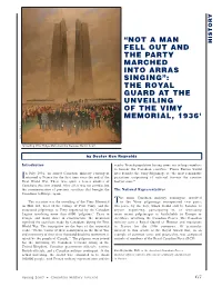 The Royal Guard at the Unveiling of the Vimy Memorial, 19361 Cwm 20020045-425