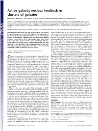 Active Galactic Nucleus Feedback in Clusters of Galaxies