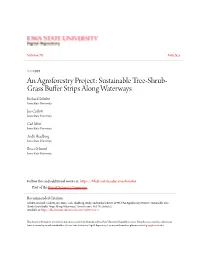 An Agroforestry Project: Sustainable Tree-Shrub-Grass Buffer Strips