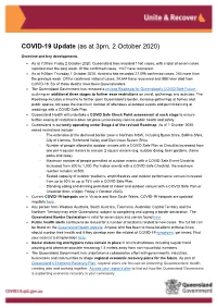 COVID-19 Update (As at 3Pm, 2 October 2020)