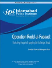 Operation Radd-Ul-Fasaad: Evaluating the Gains & Gauging the Challenges Ahead
