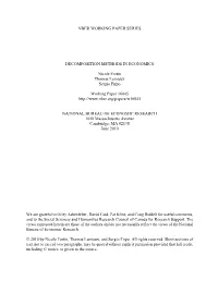 Decomposition Methods in Economics