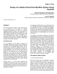 Design of a Safety-Critical Drive-By-Wire System Using Flexcan
