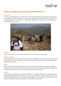 Guide to Adapting a Snowdon Push Wheelchair