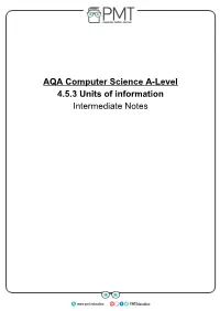 Intermediate Notes
