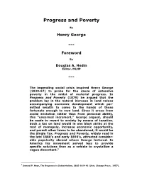 Progress and Poverty