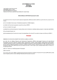 ANSWERED ON:07.12.2006 DELAYED PROJECTS of DRDO Fanthome Shri Francis;Jindal Shri Naveen;Rana Shri Gurjeet Singh