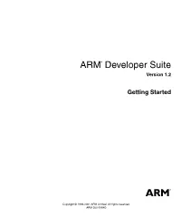ARM Developer Suite Getting Started