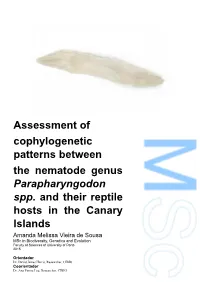 Assessment of Cophylogenetic Patterns Between the Nematode Genus Parapharyngodon Spp