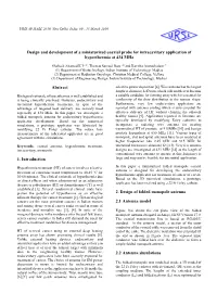 Design and Development of a Miniaturized Coaxial Probe for Intracavitary Application of Hyperthermia at 434 Mhz