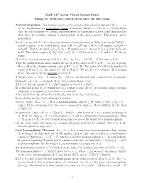 Have Talked About Since the First Exam Normal Subgroups. the Integers