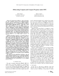 Obfuscating Compute-And-Compare Programs Under LWE