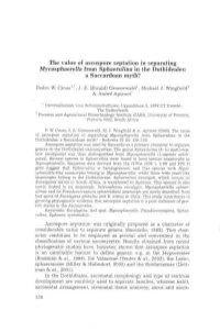The Value of Ascospore Septation in Separating Mycosphaerella from Sphaerulina in the Dothideales: a Saccardoan Myth?