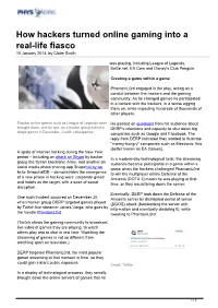 How Hackers Turned Online Gaming Into a Real-Life Fiasco 10 January 2014, by Claire Smith