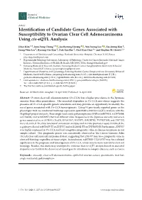Identification of Candidate Genes Associated with Susceptibility To