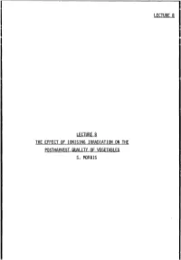 Lecture 8 Lecture 8 the Effect of Ionising