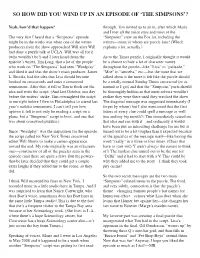 SIMPSONS Day-After Msg.Q41 (Page 1)