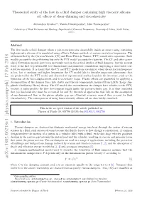 Theoretical Study of the Flow in a Fluid Damper Containing High Viscosity