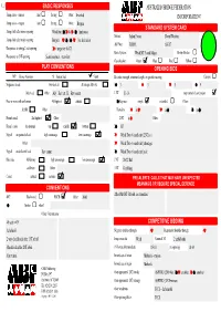 Convention Card Editor