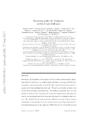 Measuring Night Sky Brightness: Methods and Challenges