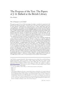 The Papers of J. G. Ballard at the British Library