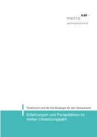 Österreich Und Die EU-Strategie Für Den Donauraum