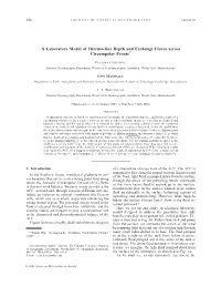 A Laboratory Model of Thermocline Depth and Exchange Fluxes Across Circumpolar Fronts*