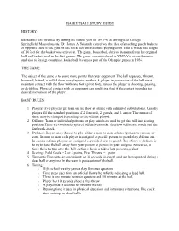 Basketball Study Guide