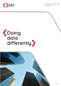 Doing Data Differently