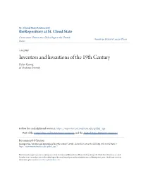 Inventors and Inventions of the 19Th Century Dylan Koenig St
