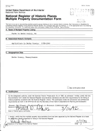 National Register of Historic Places Multiple Property Documentation Form