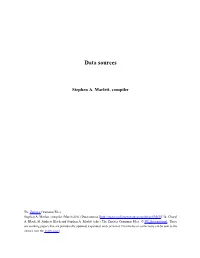 Data Sources
