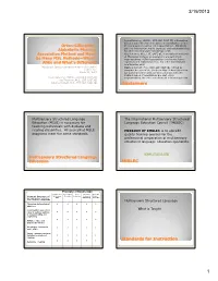 Disclaimers IMSLEC Standards for Instruction