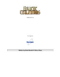 Galactic Civilizations Tutorial