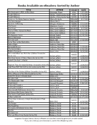 Sorted by Author
