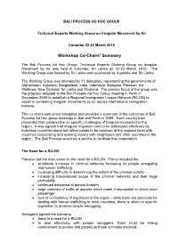 Workshop Co-Chairs' Summary