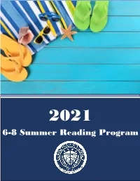 6-8 Summer Reading Program Packet
