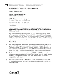 Broadcasting Decision CRTC 2005-596