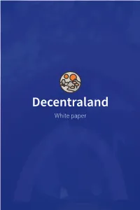 Decentraland Whitepaper