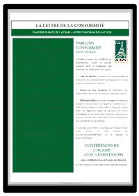 La Lettre De La Conformité