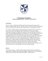 Please Click Here to View a Position Profile for The
