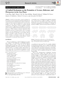 A Unified Mechanism on the Formation of Acenes, Helicenes