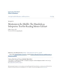 Mysticism in the Middle: the Mandorla As Interpretive Tool for Reading Meister Eckhart